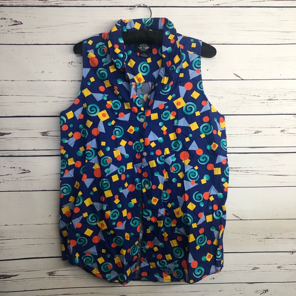 Docker vintage retro geometric tank